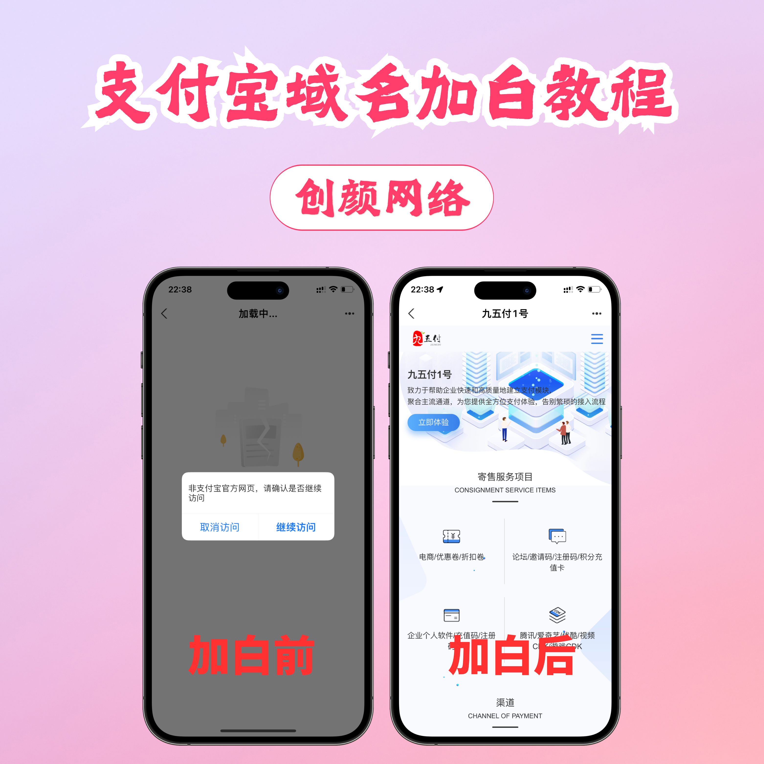 支付宝域名加白教程（解决访问链接弹窗）